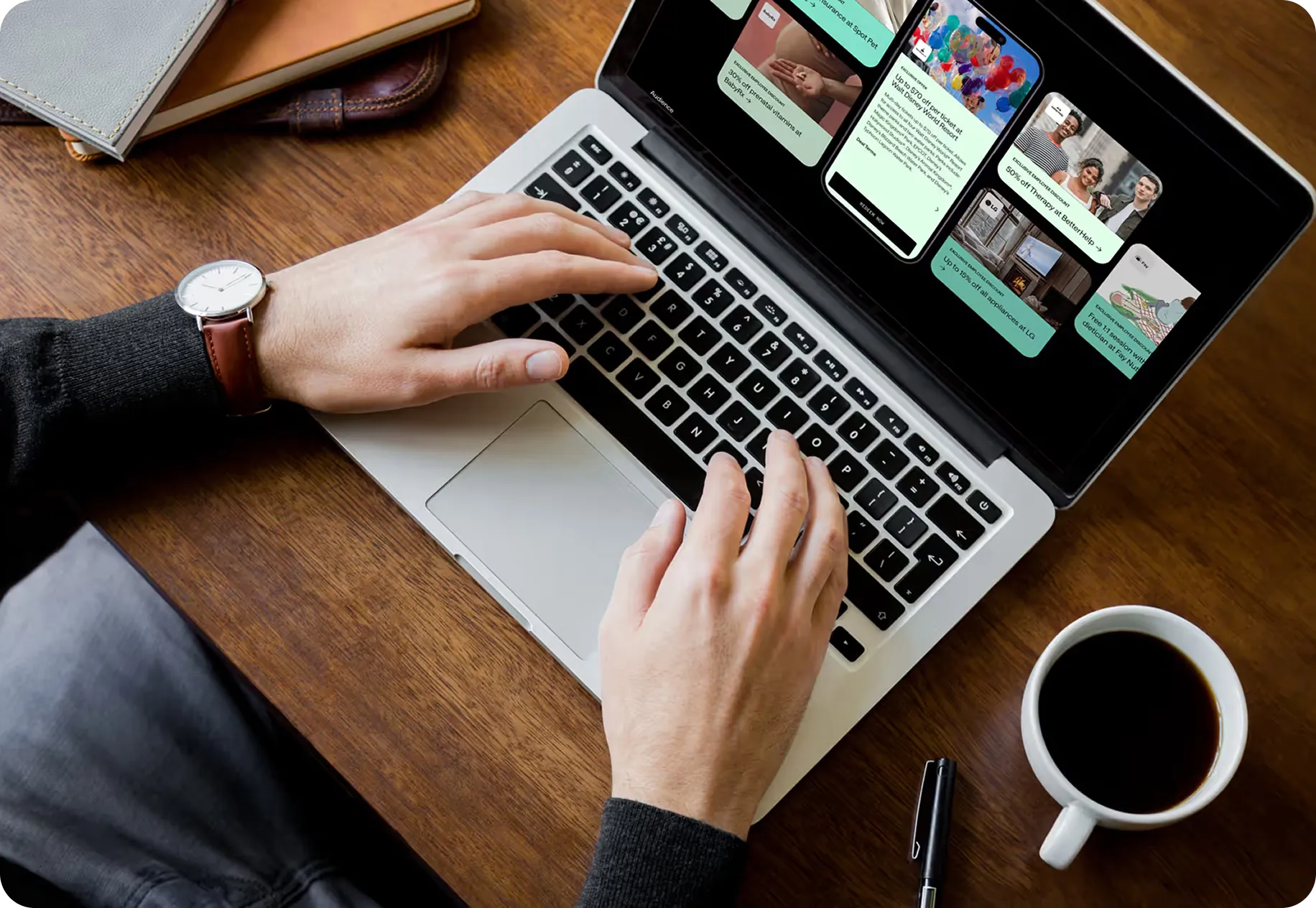 Designer working on a Webflow site