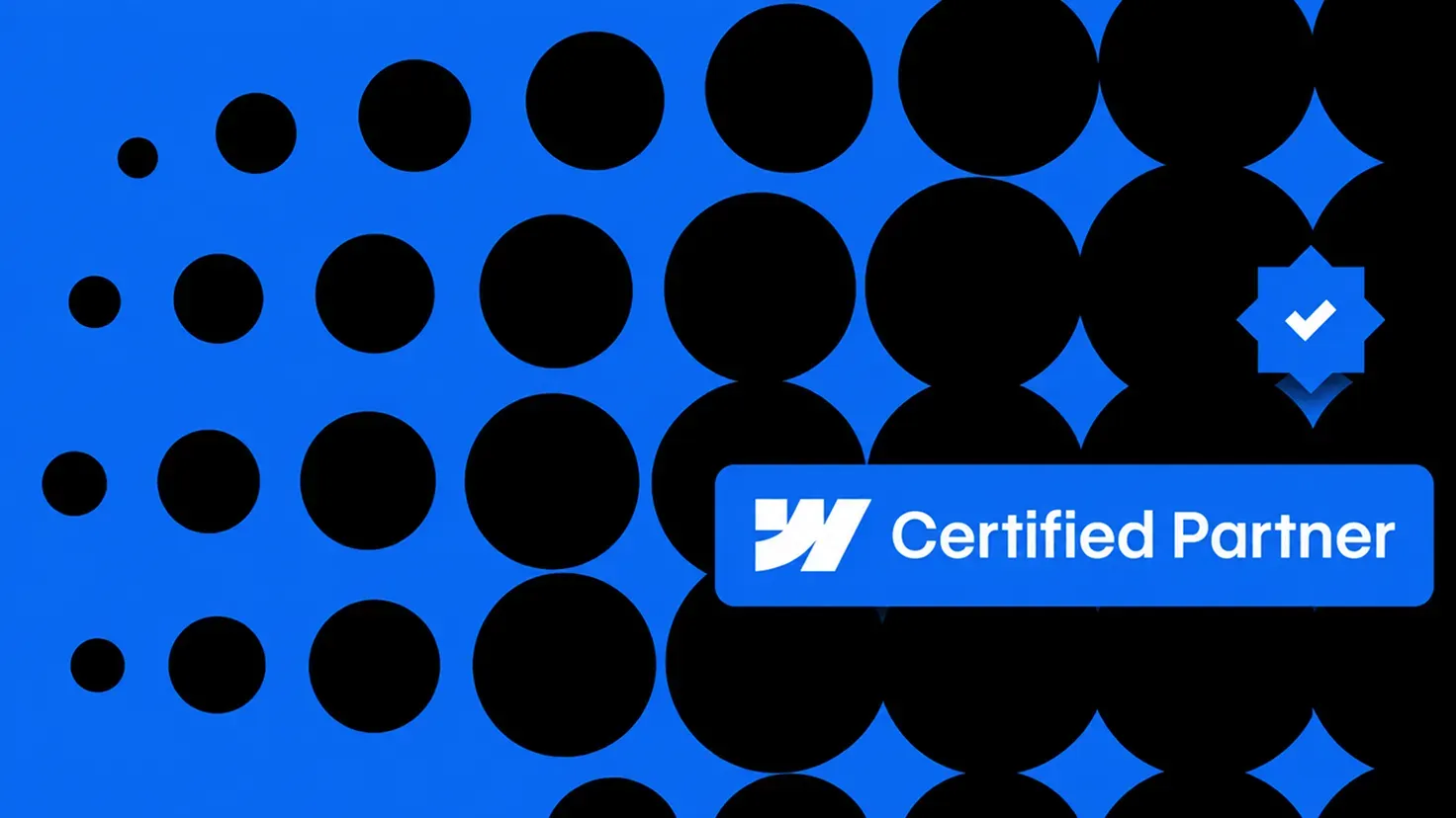 Webflow Certified Partner badge